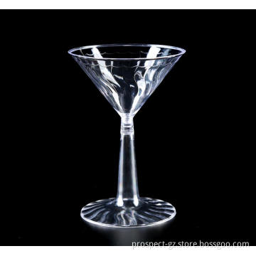 6oz Martini Glass, 2 parts assembled